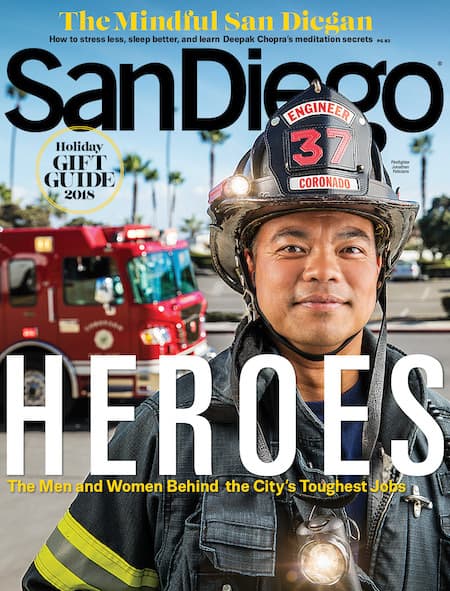 San Diego Magazine December 2018 Cover